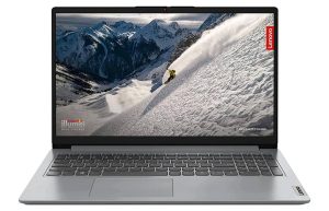 لپ‌تاپ لنوو مدل IdeaPad 1 15IJL7 با پردازنده Celeron N4500، رم DDR4 8GB با فرکانس 2933MHz، حافظه SSD با ظرفیت 256GB، نمایشگر 15.6 اینچ TN با وضوح Full H